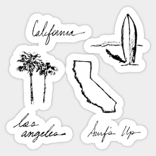 Summer Pack in Black and White Sticker